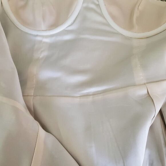 Lovers and Friends Revolve Green and White Bra Top Dress - Picture 9 of 11